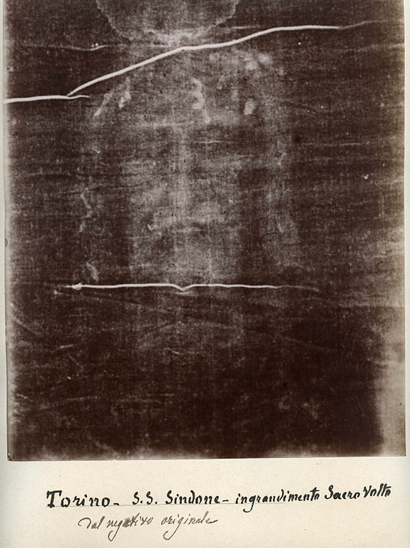 Turinské plátno, foto 1898