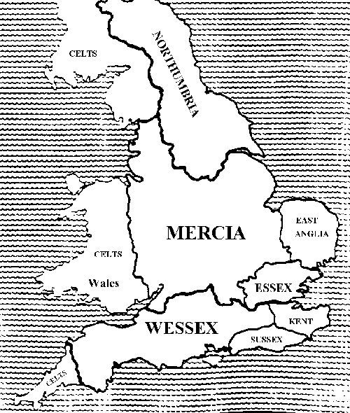 Mapa Británie